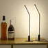 GEPROSMA Slim Metal Table Lamp Bedside Lamp Set of 2, Modern 17.32"/44CM Thin
