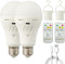 Rechargeable Light Bulbs with Remote Control, 700LM, 2600mAh Battery Emergency Light Bulb, 2 Pack