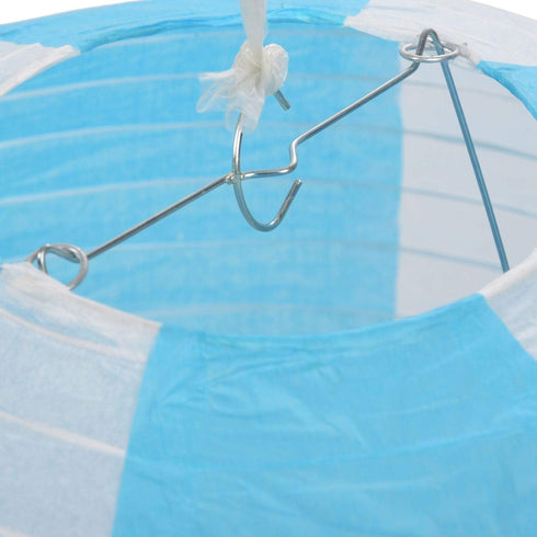 RETYLY 12inch Hot Balloon Paper Lantern Ceiling Light Wedding, Blue