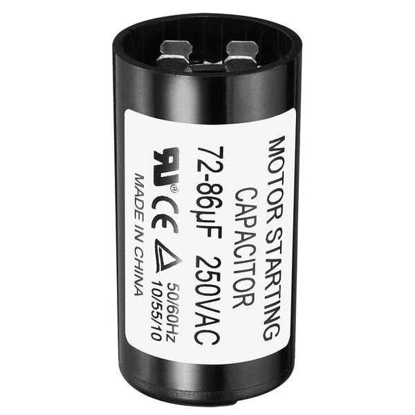 PATIKIL Motor Start Capacitor, 72-86uF/Mfd 250V for Electric Motor Starts Running