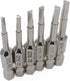 NGe Triangle Screwdriver Bit Set, 6 Pieces, 2 Inch Length, 1/4 Hex Shank, TA18, TA20, TA23, TA25, TA27, TA30
