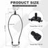 11 Inch 1" 2 Set PATIKIL Lamp Harp Kit with Tall Iron Finial, Heavy Duty Bracket with Standard Saddle & Finial