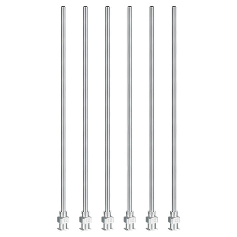 PATIKIL Blunt Tip Dispensing Needle 12G, 6 Pcs Stainless Steel Liquid Dispenser Needles with Lure Lock