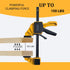 6 Pack 12(4)&6(2) Set 150LBS SUNBABA Clamps for Woodworking Light Duty One-Handed F Clamp/Spreader Bar Clamps Load