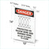 SmartSign "Danger - Protected By Razor Wire & Barbed Wire, Do Not Climb" Sign | 10" x 14" Aluminum