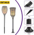 SATUY 10 Pcs Solar Light Ground Stakes Kit, ABS Plastic Ground Stakes & Round Bases with Mounting Screws Replacement