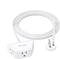 TROND Flat Extension Cord 6 Feet, Flat Plug Power Strip, 3 Prong Grounded 3 Outlets for Indoor Use