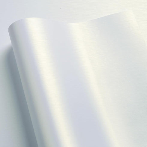 LACHEERY White Stainless Steel Contact Paper, Peel and Stick Metallic Wallpaper for Kitchen & Cabinets