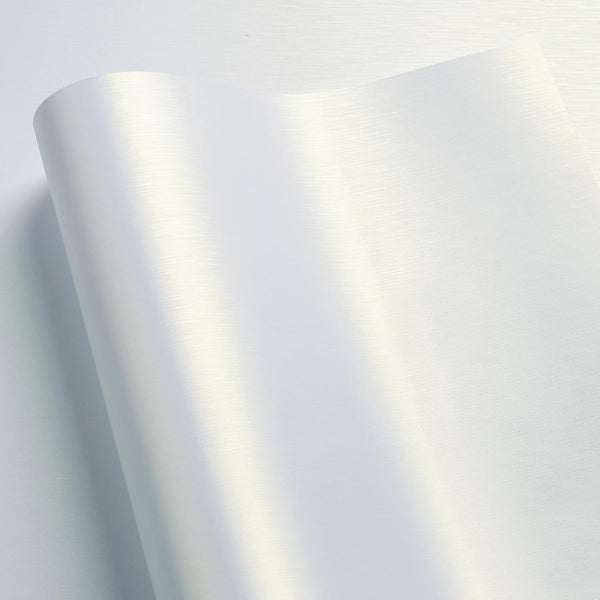 LACHEERY White Stainless Steel Contact Paper, Peel and Stick Metallic Wallpaper for Kitchen & Cabinets
