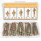 Tsurpcao Crib Screws Hardware Replacement Kit -25 Set M6x40mm/50mm/60mm/70mm/80mm Hex Drive Socket Cap