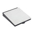 ECR4Kids MessageStor Dry-Erase Glass Board - Memo Station Desk Organizer, White Brick for Office Use