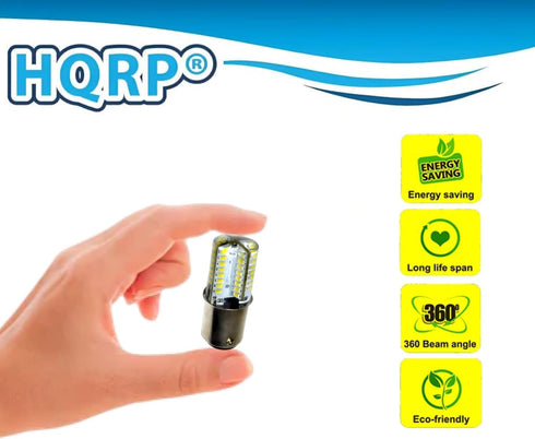 HQRP 120V LED Light Bulb Cool White, Compatible with Clarke 40920A CK-40920A Replacement for Super 7 7R