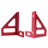 Imperial 3D Multi-Angle Measuring Ruler, 45/90 Degree Aluminum Alloy Protractor for Woodworking