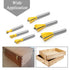 Mesee 6 Pieces Dovetail Router Bits Set, 1/4 Inch Shank Half-Blind & Through Joint Woodworking Tools