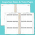 Simplified Password Book with Alphabetical Tabs, Small Pocket Size Password Keeper Journal for Computer Logins (Teal)