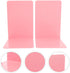 SHINEOFI 2Pcs Pink Plastic Bookends Desk File Book Holders Decorative Reading and Study Book Stands for Office and Home