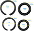 10 Sets 3/8" and 10 Sets 1/2" Impact Retaining Ring Wrench Socket Clip with O-Ring for Milwaukee Electric Wrench