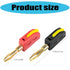 Obotsnoi 32A 4mm Quick Connection Banana Plug for High Current Applications with Antioxidation Materials Optimally
