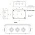 MAKERELE IP65 Watertight Electrical Box Plastic Waterproof Dustproof Universal Electrical Project Enclosure White 5.9 4.3 2.8 inch(150 110 70mm)