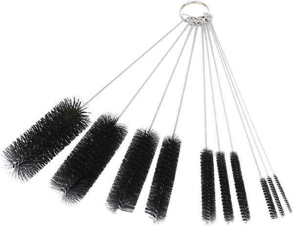 DXG Cleaning Brushes, 8.2 Inch Nylon Tube Brush Set, 10 Pieces for Drinking Straws, Glasses, Keyboards