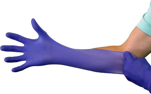 SKIN ARMOUR 200 Count Powder-Free Nitrile Medical Exam Gloves, Disposable, Non-Sterile, Textured Finger Tips