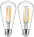 FLSNT Dusk to Dawn Outdoor Sensor ST19 LED Light Bulb, 8W (100W