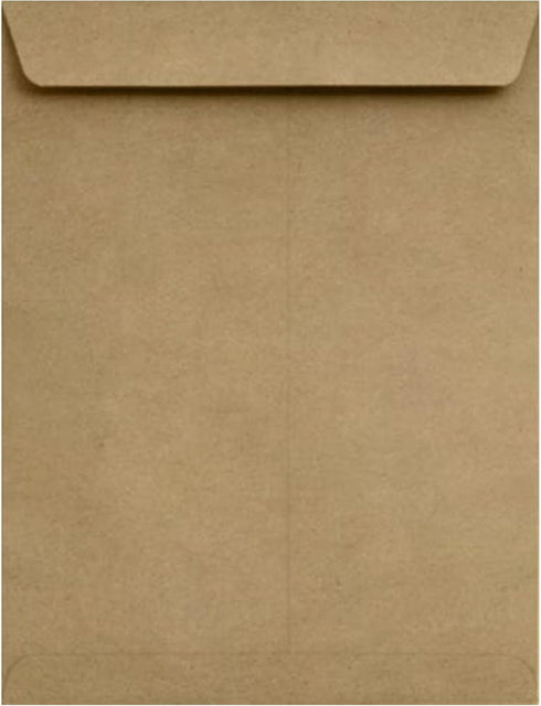 LUXPaper Open End Envelopes, Peel & Press, 8 1/2" x 10 1/2", Grocery Bag, 50 Qty