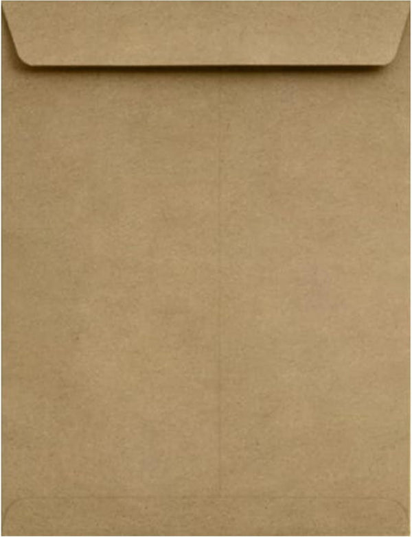 LUXPaper Open End Envelopes, Peel & Press, 8 1/2" x 10 1/2", Grocery Bag, 50 Qty