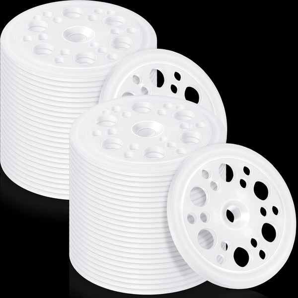 Taiyin 100 Pcs 45 mm Plastic Washers for Fixing and Supporting Rigid Foam Insulation Foam Board