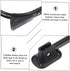 2pcs Holibanna Foldable Hairpin Table Legs Metal Furniture Legs for Coffee Table TV Stand Sofa Sturdy and Modern Design