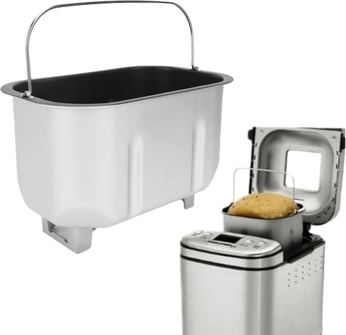 AUNMAS Bread Machine Baking Bucket, Stainless Steel Anti Stick Household Baking Bucket