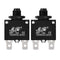 uxcell 2Pcs Thermal Overload Protector AC 125/250V 18A Push Button Reset Circuit Breaker