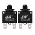 uxcell 2Pcs Thermal Overload Protector AC 125/250V 18A Push Button Reset Circuit Breaker