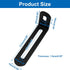 verkelly 10 0.94"x2.85"x0.59" Pcs Adjustable L Shape Corner Brackets, Metal Right Angle Braces Black Support Brackets