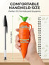 Snugeasy 60-Second (1PCS) Carrot Recorder Pen, Voice Recording Pen for Kids, Smooth-Writing Ballpoint Pens, Learning