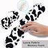 Keyboard Wrist Rest and Mouse Pad Set, Ergonomic Coaster with Memory Foam, Large XL Desk Mat (Cute Cow Print)