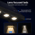 3 (1 Pack) Solar Wall Lights Outdoor, LED Lenses Fence Lights Solar Powered Outdoor Waterproof Warm White, Dusk to Dawn
