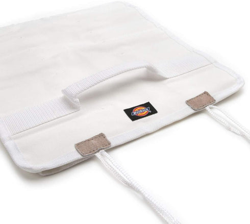Dickies Small Paint Brush/Tool Organizer Roll for Painters, 16 Brush Pockets, Durable Canvas Construction, 13.5 in. x 12.75 in. Unrolled, White by Dickies