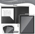 Teling 24 Pcs Plastic Folders with Front Clear Pocket and Business Card Holder, Heavy Duty Letter Size Paper Folders