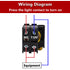mxuteuk Green LED Light Voltage 110V-220V 22mm 1NO Waterproof IP65 SPST Momentary Push Button Switch
