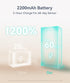 2200mAh Closet Dimmable Counter Kitchen(2 Pack) Under Cabinet Lighting, LED Motion Sensor Light Indoor, USB