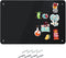 Houseables Magnetic Board, Black Memo Display Panel, 17.5" Wide x 12" High for Wall, Refrigerator, Writing