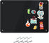Houseables Magnetic Board, Black Memo Display Panel, 17.5" Wide x 12" High for Wall, Refrigerator, Writing