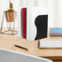 ARTIBETTER Expandable Black Bookend for Desk, Large Retractable Desktop Bookshelf Organizer, Book Holder for Office