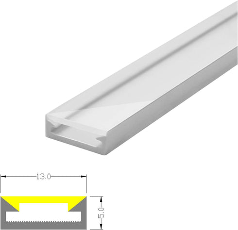 10mm IP67,13x5mm 16.4FT/5M Silicone LED Channel System, NEON Tube for DIY LED Rope Light Strip, Aluminum Profile New