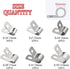 XINGYHENG 90pcs Metal Cable Clamps Fastener Assortment Kit 3.2-9mm for Wire Tube Plastic Wire Cord Management