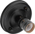 E26 E27 Pocreation Vintage Industrial Ceiling Light Fixture, Black Pendant Lamp Socket Holder, Retro Hanging or Wall