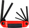 EKLIND 25611 Ergo-Fold Fold-up Hex Key Allen Wrench Set, 6pc SAE Inch Sizes 5/32-3/8
