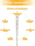 Fielect Voltage Tester Screwdriver Pen, 70-250V Voltage Detector with Neon Light Circuit Tester, 1 Pcs