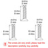 newlng 1600pcs 2MM Small Screws Phillips Flat Head Cross Self Tapping Tiny Screw Cabinet Electronic Accessories Screw Multifunctional DIY Micro Woodworking Mini Screw Set Gold Black Silver
